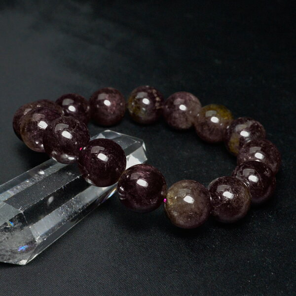 【50%OFF】天然石 最高級4Aグレード【次回入荷未定】ブラジル産 ルビーライト トルマリン ブレスレット13mm玉 内径:約17cm ※サイズ調整可レディー...