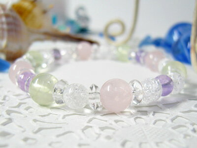 10位:明るい気分になれるカラフルブレス☆天然石　パワーストーン|...