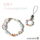 天然石 パワーストーン 【次回入荷未定】 輝く未来へ進むための厄除け ブレスレット ストラップ セット チャーム 内周:約15cm(アジャスター:約5cm) 水...