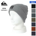 QUIKSILVER/クイックシルバー メンズ ダブル ニット帽 QBE234322 帽子 毛糸 ニットキャップ ビーニー ウォッチキャップ 折り返し スキー スノーボード スノボ 防寒 男性用