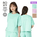 ROXY/ロキシー レディース 半袖 トップス RDK222037 無地 ミニ裏毛 Tシャツ 春夏 女性用