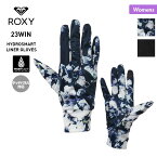 ROXY ロキシー レディース スノー用 インナーグローブ ERJHN03206 五本指 タッチパネル対応 スキー スノーボード 5指 手袋のインナーに てぶくろ 五指 手ぶくろ 女性用