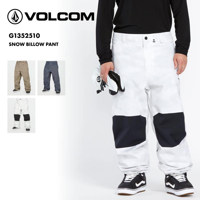 スノーボードウェア ボードウェア スノボウェア VOLCOM/ボルコム メンズ スノーウェア パンツ SNOW BILLOW PANT 2025 SNOW G1352510 スノーボード スキー ウインタースポーツ 防寒 スノボウェア スキーウェア ボトムス バギーフィット ウエストバンド 防水 男性用 《MDW》