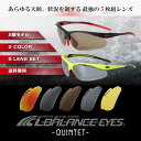 最大2,000円券配布中 L-BALANCE EYES/エルバランス・アイズ スポーツサングラス 交換レンズ5枚セット LBR-638 ゴルフ 釣り 偏光レンズ 野球 テニス