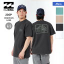 BILLABONG ビラボン メンズ 半袖 Tシャツ BD011-217 ロゴ トップス バックプリント ティーシャツ ルーズフィット 男性用