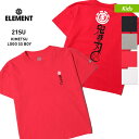 ELEMENT/エレメント キッズ 半袖 Tシャツ 鬼滅の刃 コラボモデル BB026-296 ティーシャツ ロゴ ジュニア 子供用 こども用 男の子用 女の子用