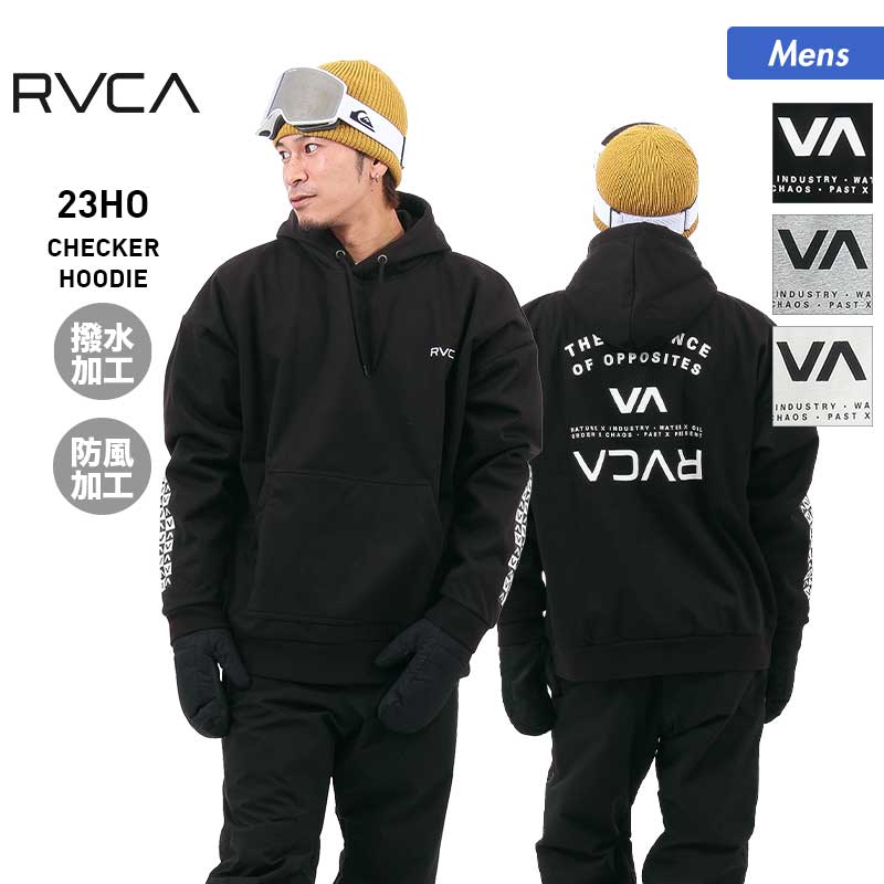 RVCA/ルーカ メンズ 撥水パーカー BD042-048 防風 防寒 フード付 スノーボード スキー 裏起毛 男性用 ブランド