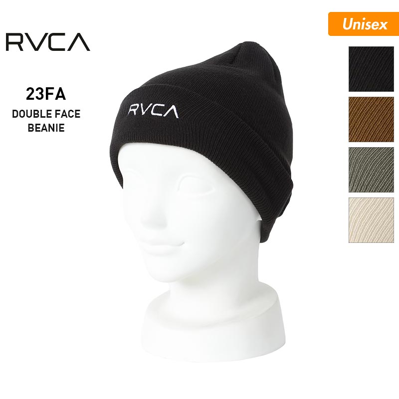 RVCA/ルーカ メンズ＆レディース ダブル ニット帽 BD042-965 帽子 毛糸 ニットキャップ ビーニー ウォッチキャップ 折り返し スキー ス..