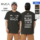 RVCA/ルーカ メンズ 半袖 ラッシュガード BD041-853 Tシャツタイプ ティーシャツ 速乾 UVカット 紫外線カット ビーチ 海水浴 プール 男性用