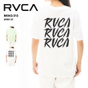 RVCA/ルーカ レディース 半袖 Tシャツ SPIRIT ST 2024 SPRING BE043-213 ティーシャツ バックプリント カジュアル クルーネック ブラック ホワイト ブランド おしゃれ 春夏 正規品 女性用