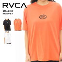 RVCA/ルーカ レディース 半袖 Tシャツ FIREBRAND ST 2024 SPRING BE043-215 ティーシャツ ゆったり 大きめ クルーネック ブラック オレンジ ブランド おしゃれ 春夏 正規品 女性用