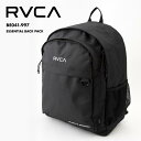 RVCA/ルーカ メンズ バックパック 30L ESSENTIAL BACK PACK 2024 SPRING BE041-997 リュックサック リュック 通勤 通学 ブラック ロゴ ブランド おしゃれ 春夏 正規品 男性用