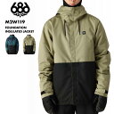686/シックスエイトシックス メンズ スノージャケット FOUNDATION INSULATED JACKET WINTER 24-25 M2W119 スノーボード スキー ウインタースポーツ 防寒 スノボウェア スキーウェア アウター シンプル 中綿入り パスポケット 男性用 【MDW】(4)