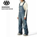 686/シックスエイトシックス レディース スノー ビブパンツ BLACK MAGIC 20K BIB WINTER 24-25 M4WN423 スノーボード ...