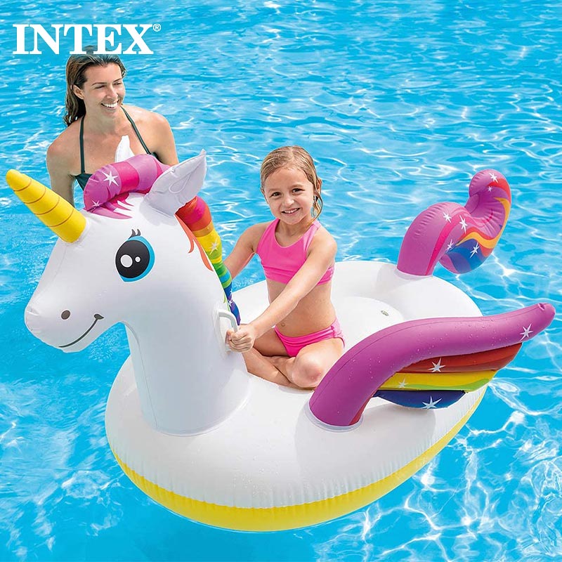 INTEX/インテックス キッズ 大人用浮き輪 ユニコーンライド 57561 フロート 浮き袋 インスタ映え ビーチ 海水浴 プール 2023 SUMMER ジュニア 子供用 こども用 男の子用 女の子用のサムネイル