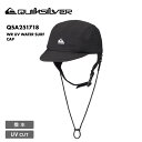 QUIKSILVER/クイックシルバー メンズ サーフキャップ WR UV WATER SURF CAP 2025 SPRING JP QSA251718 帽子 ぼうし 紫外線対策 UV対策 サイズ調整 あご紐付き シンプル メッシュ ループ紐付き アウトドア 男性用