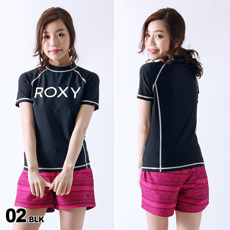 ROXY/ロキシーレディース半袖ラッシュガードRLY165083Tシャツタイプ水着みずぎ紫外線カットUVカットUPF50+女性用人気ブランドおしゃれかわいい