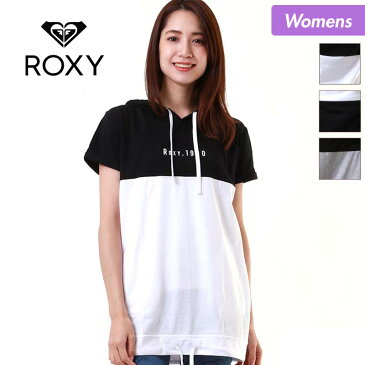 ROXY/ロキシー レディース 半袖 ロング Tシャツ RST181110 ティーシャツ トップス ロング丈 フード付き 女性用