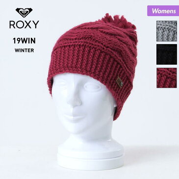 ROXY/ロキシー レディース ニット帽 シングル ERJHA03461 ビーニー 帽子 ぼうし ニットキャップ ポンポン付き スキー スノーボード スノボ 防寒 女性用