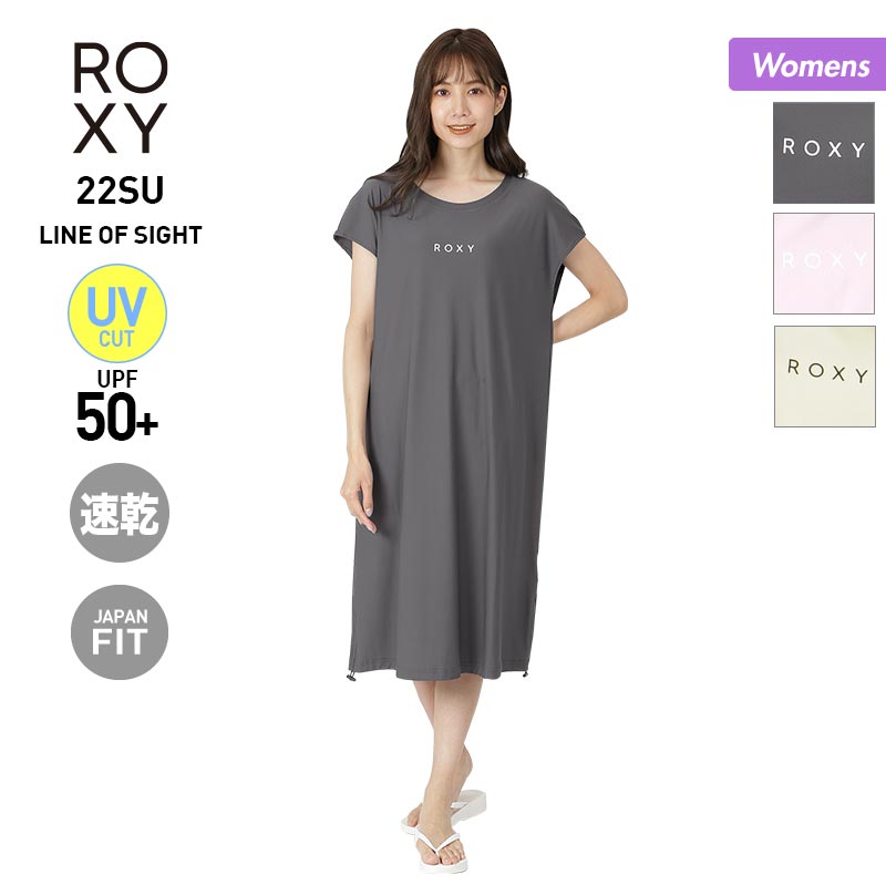 エントリーで全品P5倍 ROXY/ロキシー レディース ロング丈 ラッシュガード ワンピース RLY222048 ドレスタイプ UVカット UPF50＋ 速乾 カバーアップ ビーチ 海水浴 プール 女性用のサムネイル