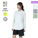 ロキシー ROXY レディース ラッシュガード パーカー RLY222029 ゆったりサイズ 吸水速乾 UVカット ジップアップ フード付き 長袖 女性用 海水浴 ビーチ プール