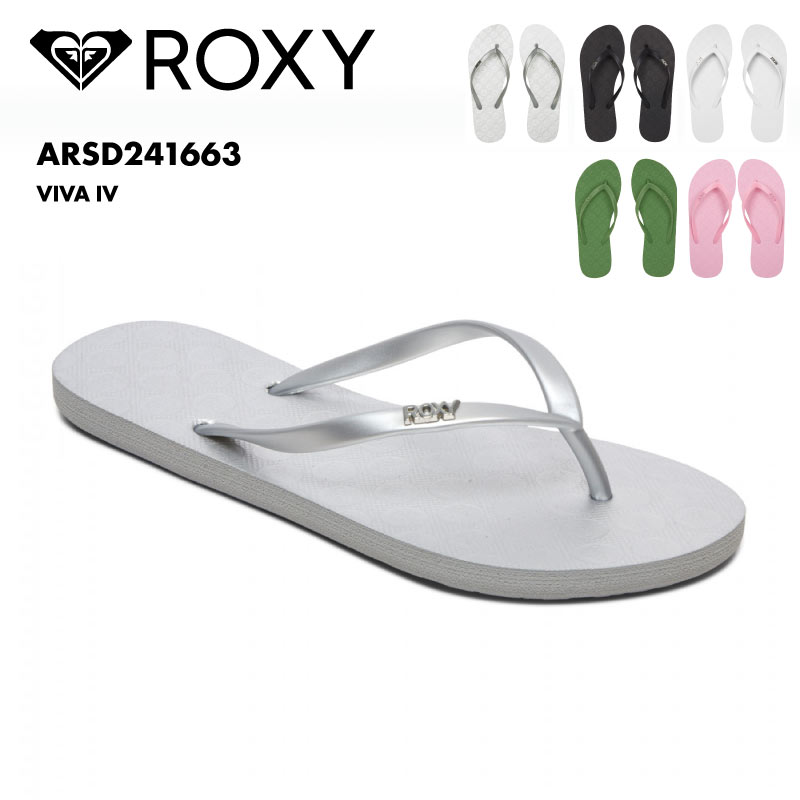 全品10％OFF券配布 ROXY/ロキシー レディース ビーチサンダル VIVA IV 2024 SPRING ARSD241663 シンプル ビーサン サンダル ビーチ ロゴ ブランド おしゃれ ギフト プレゼント 女性用