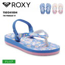 ROXY/ロキシー キッズ ビーチサンダル TW PEBBLES VI 2024 SPRING TSD241004 シンプル ビーサン サンダル ビーチ ロゴ ...