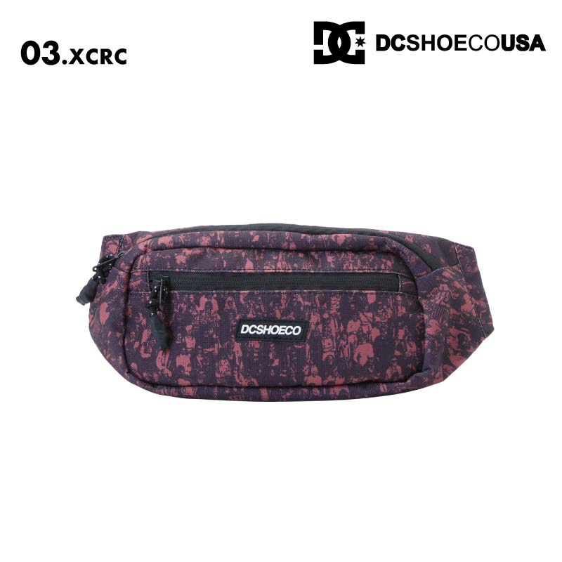 DC ボディバッグ ブラック メッシュポケット 中生地に柄あり DC SHOES（ディーシーシューズ） ボディーバッグ DC shoes DCシューズ