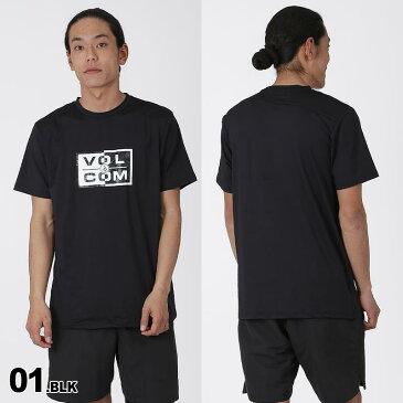 VOLCOM/ボルコム メンズ 半袖 ラッシュガード Tシャツ N0102003 Tシャツ 紫外線カット UVカット 水着 スイムウェア アウトドア 男性用