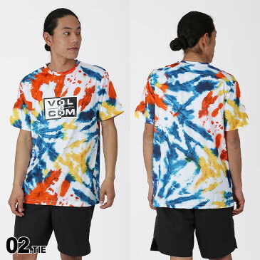VOLCOM/ボルコム メンズ 半袖 ラッシュガード Tシャツ N0102003 Tシャツ 紫外線カット UVカット 水着 スイムウェア アウトドア 男性用