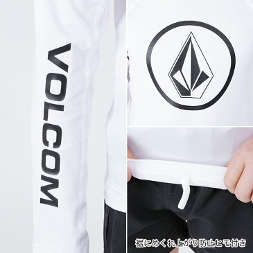 全品5%OFF券配布中 VOLCOM/ボルコム キッズ 長袖 ラッシュガード C9312000 Tシャツタイプ ティーシャツ 水着 UVカット UPF50+ ロゴ プール 海水浴 ビーチ ジュニア 子供用 こども用 男の子用 女の子用