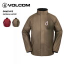 全品エントリーP5倍 VOLCOM/ボルコム メンズ スノーウェアジャケット G0652412 スノージャケット スノボウェア スノーウェア スキーウェア 上 防寒 ウインタースポーツ コラボ 男性用 ブランド 【MDW】