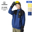 【SALE】 VOLCOM/ボルコム メンズ フリースプルオーバー G4152406 ジップパーカー スウェット スエット サムホール付き 上 ロゴ ハーフジッ...