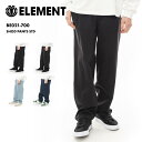 ELEMENT/エレメント メンズ スケートボードパンツ デニム SHOD PANTS STD 2024 SPRING BE021-700 スケートパンツ レギュラーシルエット ロングパンツ スケーター イージーパンツ ウエスト紐 ブランド 男性用