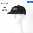 ルーカ RVCA メンズ キャップ 帽子 BB042-924 サイズ調節OK アウトドア 紫外線対策 フラットバイザー 平つば ぼうし 男性用