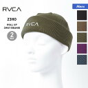 【SALE】 RVCA ルーカ メンズ ダブル ニット帽 BC042-945 防寒 帽子 ビーニー スノーボード ニットキャップ スキー ぼうし 二つ折り スノ...