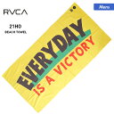 RVCA/ルーカ メンズ ビーチタオル BB041945 バスタオル たおる 吸水 サウナ スポーツタオル 80×160cm ビーチ 海水浴 プール 男性用 towel_1 1