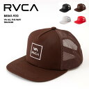 RVCA/ルーカ メンズ メッシュ キャップ VA ALL THE WAY TRUCKER 2024 SPRING BE041-922 ジェットキャップ 深め 通気性 ブラック グレー ロゴ ブランド おしゃれ 春夏 正規品 男性用