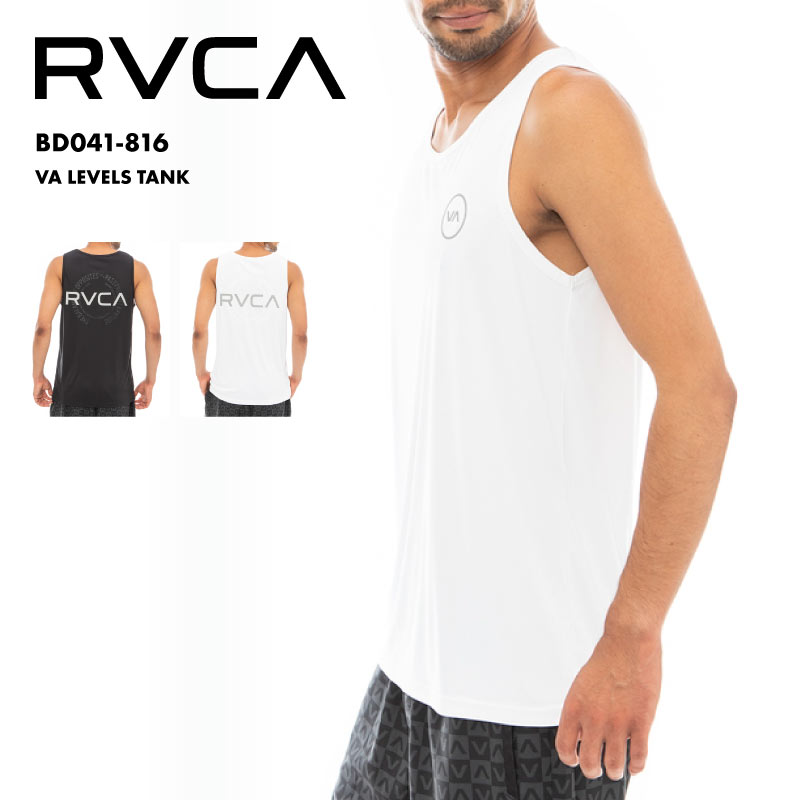 RVCA/ルーカ メンズ 半袖ラッシュガード VA LEVELS TANK 2023 SPRING BD041-816 UPF50+ UVカット ロゴ カットソー 春…