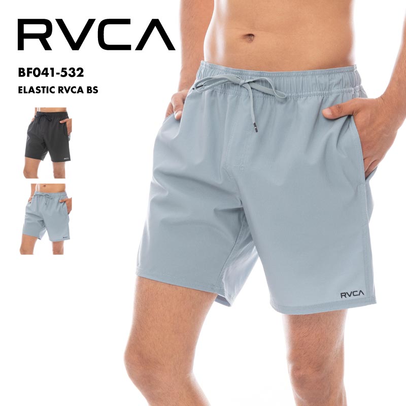 RVCA/ルーカ メンズ サーフパンツ ELASTIC RVCA BS 25 SPRING BF041-532 速乾 UVカット UPF51 クルーネック レギュラーフィット トレーニング ビーチ プール シンプル ブランド 男性用
