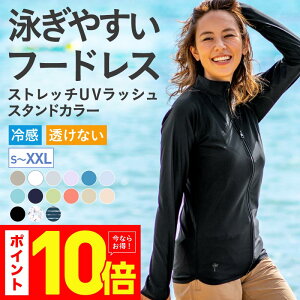 最大2000円OFF券配布中 ラッシュガード レディース スタンドカラー水着 長袖 UPF50＋ UV UVカット ラッシュパーカー UVパーカー 体型カバー 大きいサイズ 20カラー S~XXL ICEPARDAL IR-7300