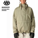 スノーボードウェア ボードウェア スノボウェア 686/シックスエイトシックス レディース スノーウェア アノラック OUTLINE SHELL ANORAK ...