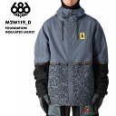 全品エントリーP5倍 686/シックスエイトシックス メンズ スノージャケット FOUNDATION INSULATED JACKET WINTER 24-25 M2W119_D スノーボード スキー ウインタースポーツ 防寒 スノボウェア スキーウェア アウター シンプル 中綿入り パスポケット 男性用 【MDW】