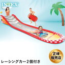 全品10％OFF券配布中 INTEX インテックス スライダー レーシングファンスライド 57167 ビーチ サーフライダー付き ウォータースライダー フロート プール 海水浴 1