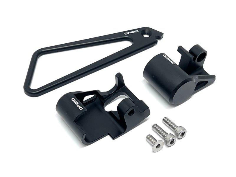 【抽選で最大100％ポイントバック】OPMID オプミッド CNC フロントホースガイド&センサーガードセット ブラック HONDA|ホンダ モンキー125(JB03) ブラック A1005BK