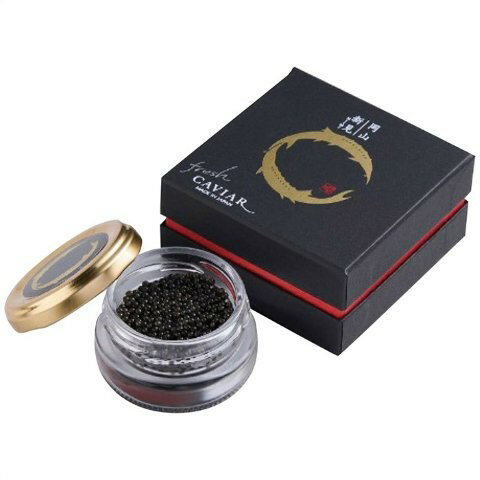 【対象ショップ限定!抽選で最大100%ポイントバック】【産地直送】 【ギフト】 蝶鮫屋 蝶鮫屋 新見フレッシュキャビア1瓶 塩分3.5% 4007-012