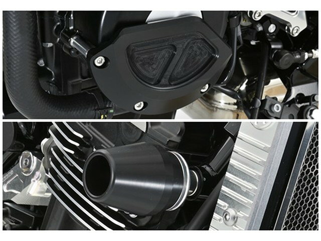 アグラス Rスライダー 3点SET φ60 BLK フレーム／ジェネレターB Z900RS 18 (342-400-010B)