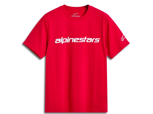在庫有り アルパインスターズ Tシャツ M リニアー ワードマーク 2.0 RED/WHT 1214-73110-3020-M