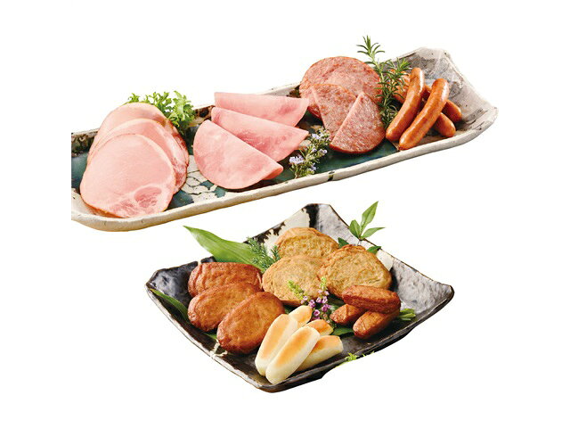 プリマハム 鹿児島県産恵味の黒豚ハムとさつま揚げセット KKS-500(N 1654-024 occ-netshop-10990346 OCC netshop サンプル画像2