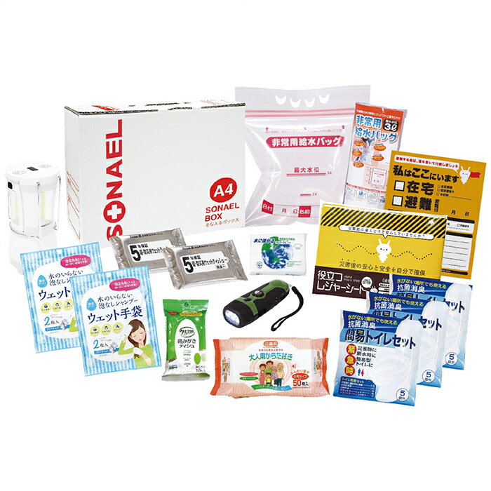 【記念品・景品用】 エピオス そなえるボックス16点セット(在宅避難用品) LLB-150S